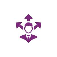 business decision icon vector