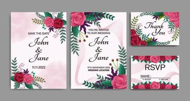 Wedding Festivity Design Set vector