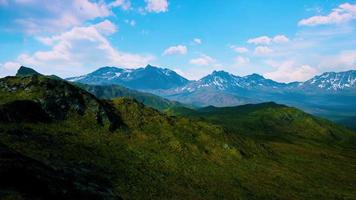 Beautiful panoramic view of the mountains video