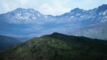 Beautiful panoramic view of the mountains video