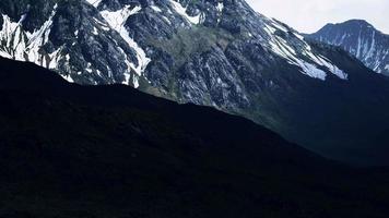 Beautiful panoramic view of the mountains video