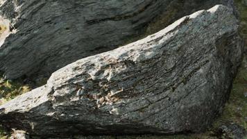 close-up da formação de pedras rochosas