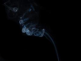 white smoke,  abstract on black background photo