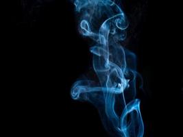 white smoke,  abstract on black background photo