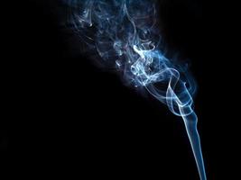 white smoke,  abstract on black background photo