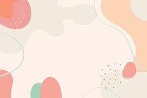 Abstract Pastel Memphis Patterned Background vector