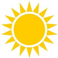 illustration abstract sun with rays vector