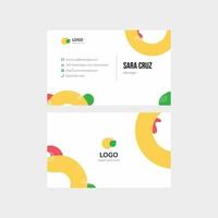 Colorful Youth Minimalist Simple Modern Name Card Template vector