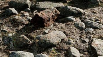 close up of rocky stones formation video