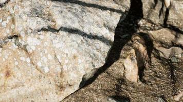 close up of rocky stones formation video