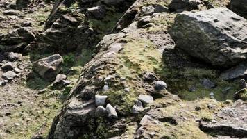 close up of rocky stones formation video