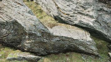 close-up van rotsachtige stenen formatie video