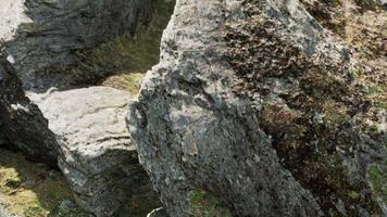 close up of rocky stones formation video