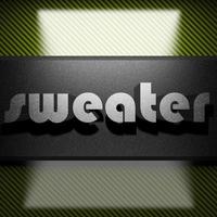 sweater word of iron on carbon photo