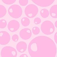 Seamless pattern with pink bubbles vector