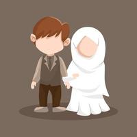 Muslim Wedding Couple vector