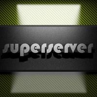 superserver word of iron on carbon photo