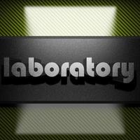laboratory word of iron on carbon photo