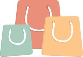 shopping bag equipment market mall vector