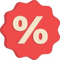 Discount sign percentage sale promotion vector