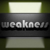 weakness word of iron on carbon photo
