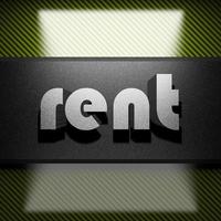 rent word of iron on carbon photo
