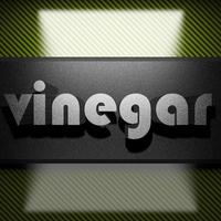 vinegar word of iron on carbon photo