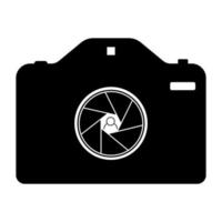 camera in black tone with a diagram vector