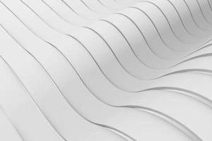 White stripes waves surface 3d background photo