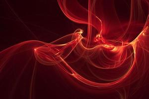 Abstract smooth smoke wave design element red background photo