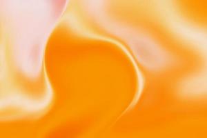Orange metallic smooth fluidly background. Abstract trendy liquid shape texture. Smooth flow bright gradient backdrop in trendy color design photo
