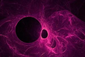 Representación 3d de materia cósmica perforada futurista de tecnología. ilustración de fondo de galaxia abstracta. gran agujero oscuro y nebulosa espacial foto