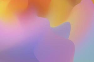 representación 3d del fondo del flujo fluido. textura de onda líquida abstracta. superficie de degradado suave y colorida. fondo de pantalla borroso ultra púrpura foto