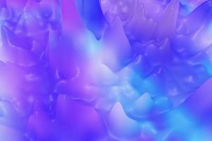 fondo de líquido hirviendo azul brillante. superficie de degradado de neón moderno. resumen líquido 3d formas colores vivos textura foto