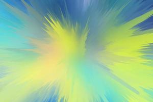 Technology and futuristic 3d background. Abstract frozen green and yellow splash texture. Trendy motion surface photo