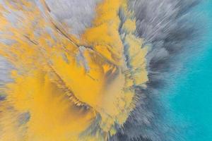 Technology and futuristic 3d background. Abstract frozen splash texture. Trendy motion surface photo