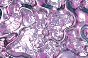 Ultraviolet and light pink hot lava liquid gradient 3D rendering background photo
