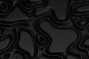 superficie negra hecha de superficie ondulada. diseño de fondo de renderizado 3d de movimiento dinámico abstracto foto