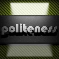 politeness word of iron on carbon photo