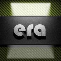 era word of iron on carbon photo