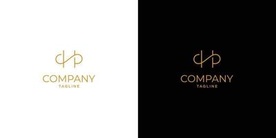 Modern and elegant SH initials logo design vector