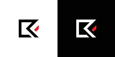 diseño de logotipo de iniciales de letra rf moderno y único vector