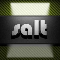 salt word of iron on carbon photo