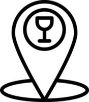 Cafe location Vector Icon Design Illustration