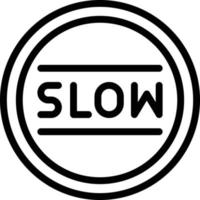 ilustración de diseño de icono de vector lento