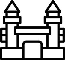 Inflatable castle Vector Icon Design Illustration