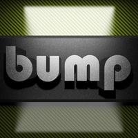 bump word of iron on carbon photo