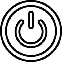Power Button Vector Icon Design Illustration