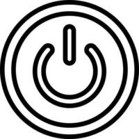 Power Button Vector Icon Design Illustration