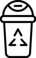 Recycle bin Vector Icon Design Illustration